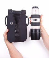 Spider Holster Large and Medium Lens Pouches with SpiderLight Backpacker Kit