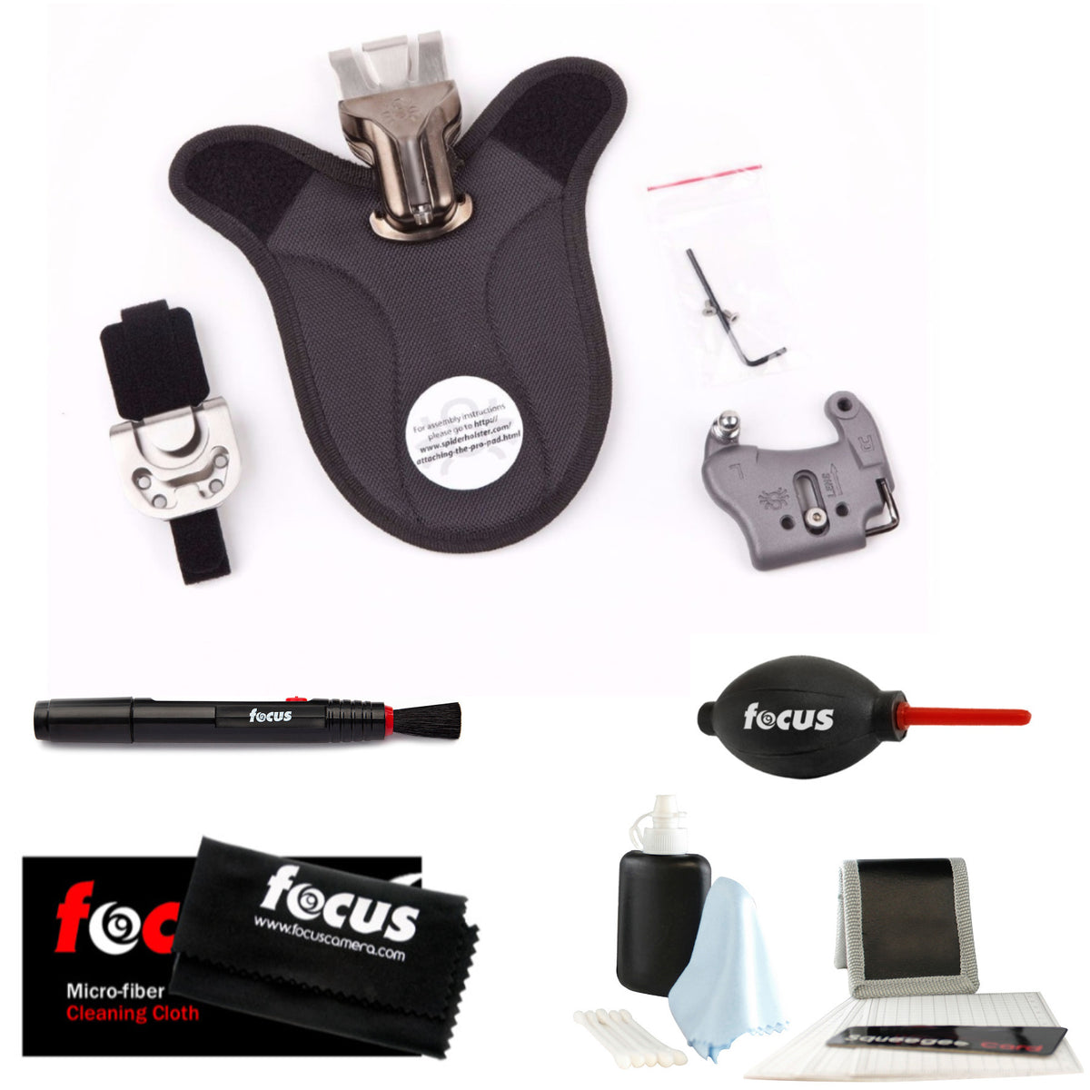Spider Holster SpiderPro 1-2 Camera Adapter Upgrade Kit and Cleaning Bundle
