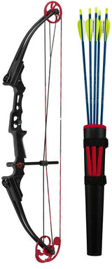 Genesis Archery Mini Bow Kit (Right Hand, Black/Red)