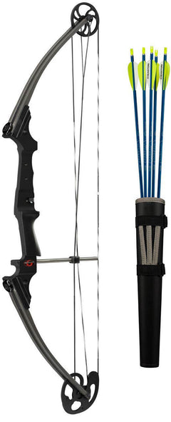 Genesis Archery Original Compound Bow Kit (Right Hand, Black)