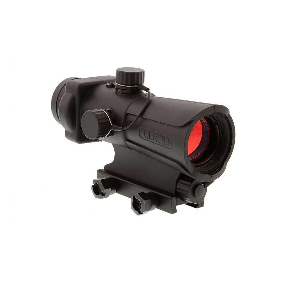 Lucid HD7 Red Dot Sight (Black) with Walker's Hearing and Eye Protection Bundle