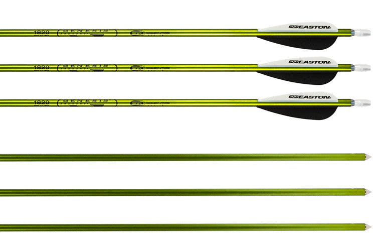 Genesis Archery Easton XX75 30in NASP Arrows for Genesis Bows (6-pack, Green)