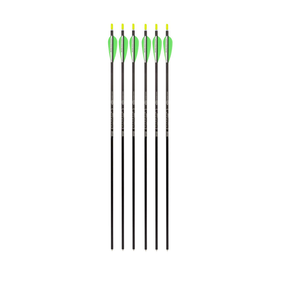 Genesis Archery Original Compound Bow (Left Hand, Black) and Six Arrows
