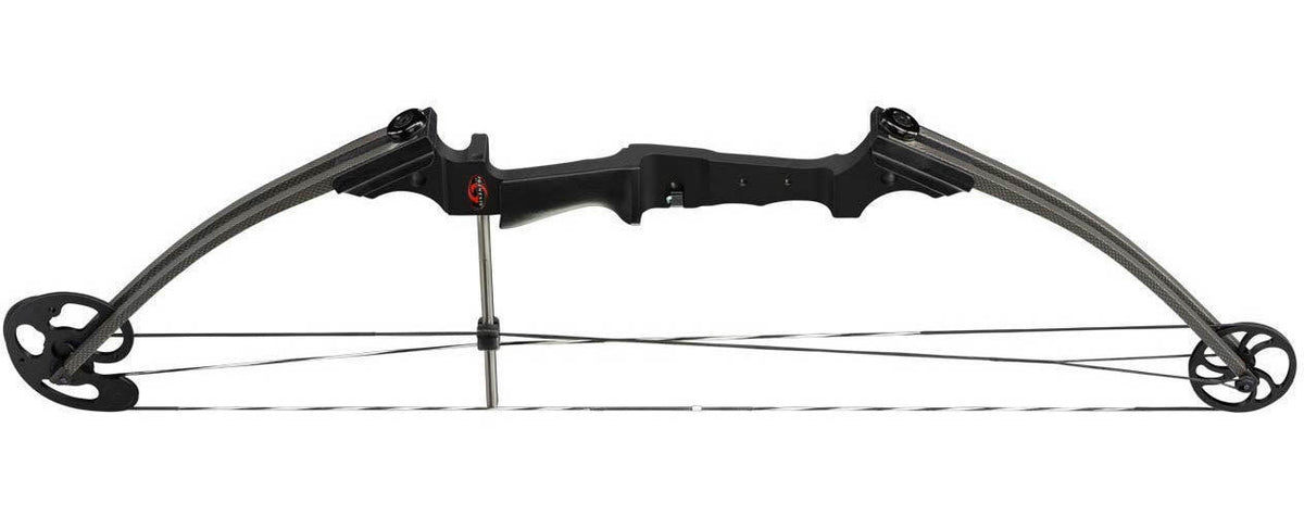 Genesis Archery Original Compound Bow (Right Hand, Black) and Six Arrows