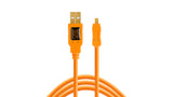 Tether Tools TetherPro USB 2.0 to Mini-B 8-Pin Cable (15-Feet/Orange)