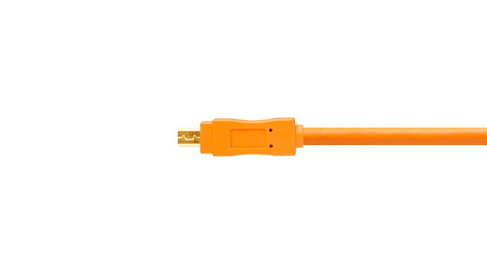 Tether Tools TetherPro USB 2.0 to Mini-B 8-Pin Cable (15-Feet/Orange)