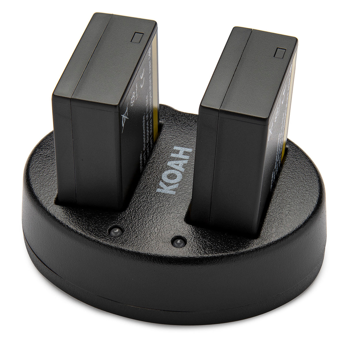 Koah 1600mAh Li-ion Battery for Panasonic DMW-BLC12 (2-pack) with Dual Charger