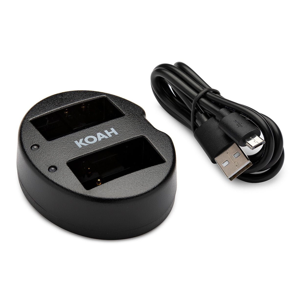 Koah 1600mAh Li-ion Battery for Panasonic DMW-BLC12 (2-pack) with Dual Charger