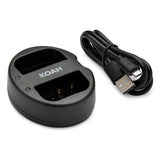 Koah 2000mAh Li-ion Battery for Panasonic DMW-BLF19 (2-pack) with Dual Charger