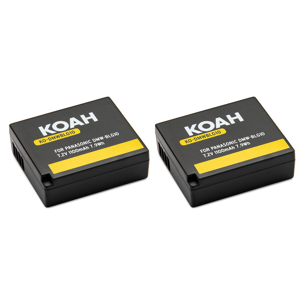 Koah PRO Panasonic DMW-BLG10 2-Pack 1100mAh Battery and Dual Charger