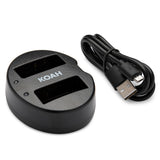 Koah PRO Panasonic DMW-BLG10 2-Pack 1100mAh Battery and Dual Charger