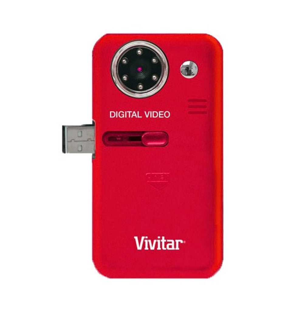 Vivitar DVR 510N Night Vision Pocket Video Digital Camcorder (Strawberry Red)