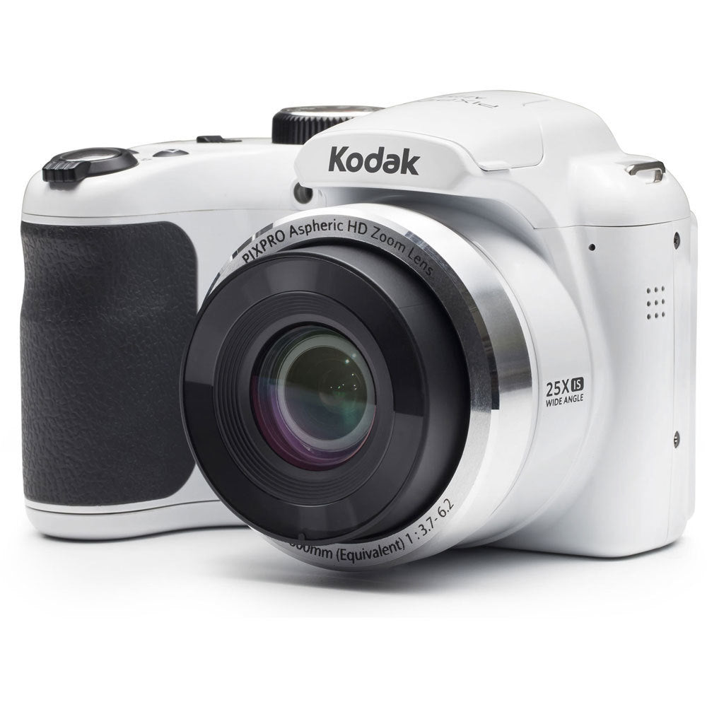 KODAK PIXPRO AZ252 Astro Zoom Digital Camera (White) Bundle