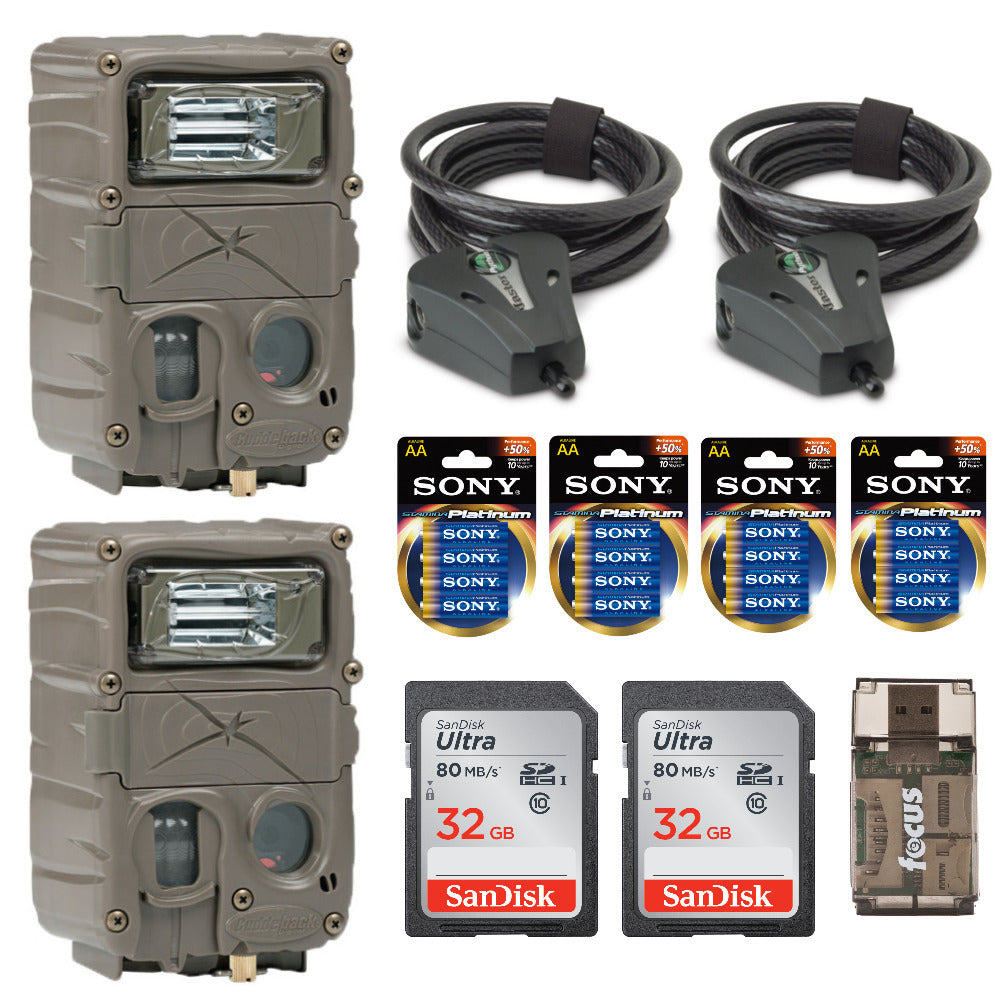 Cuddeback 20MP X-Change Color Day & Night (1279) Trail Camera Kit, 2-Pack
