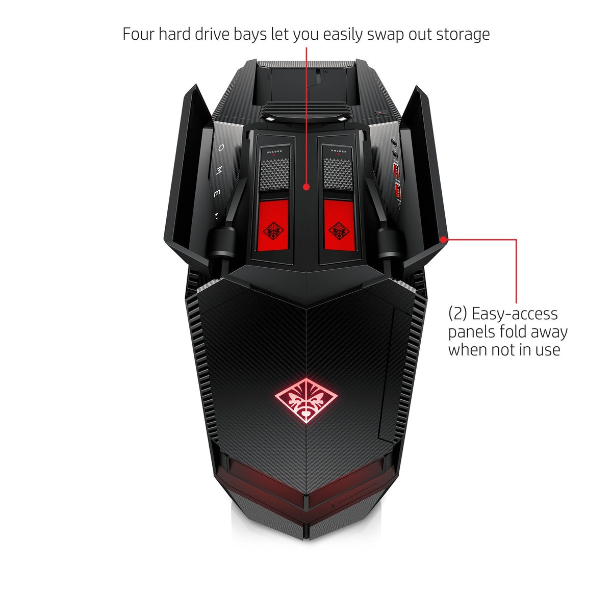 HP Omen 880-010 Gaming PC AMD Ryzen 5 1400 1TB HDD NVIDIA GTX1060 3GB GDDR5