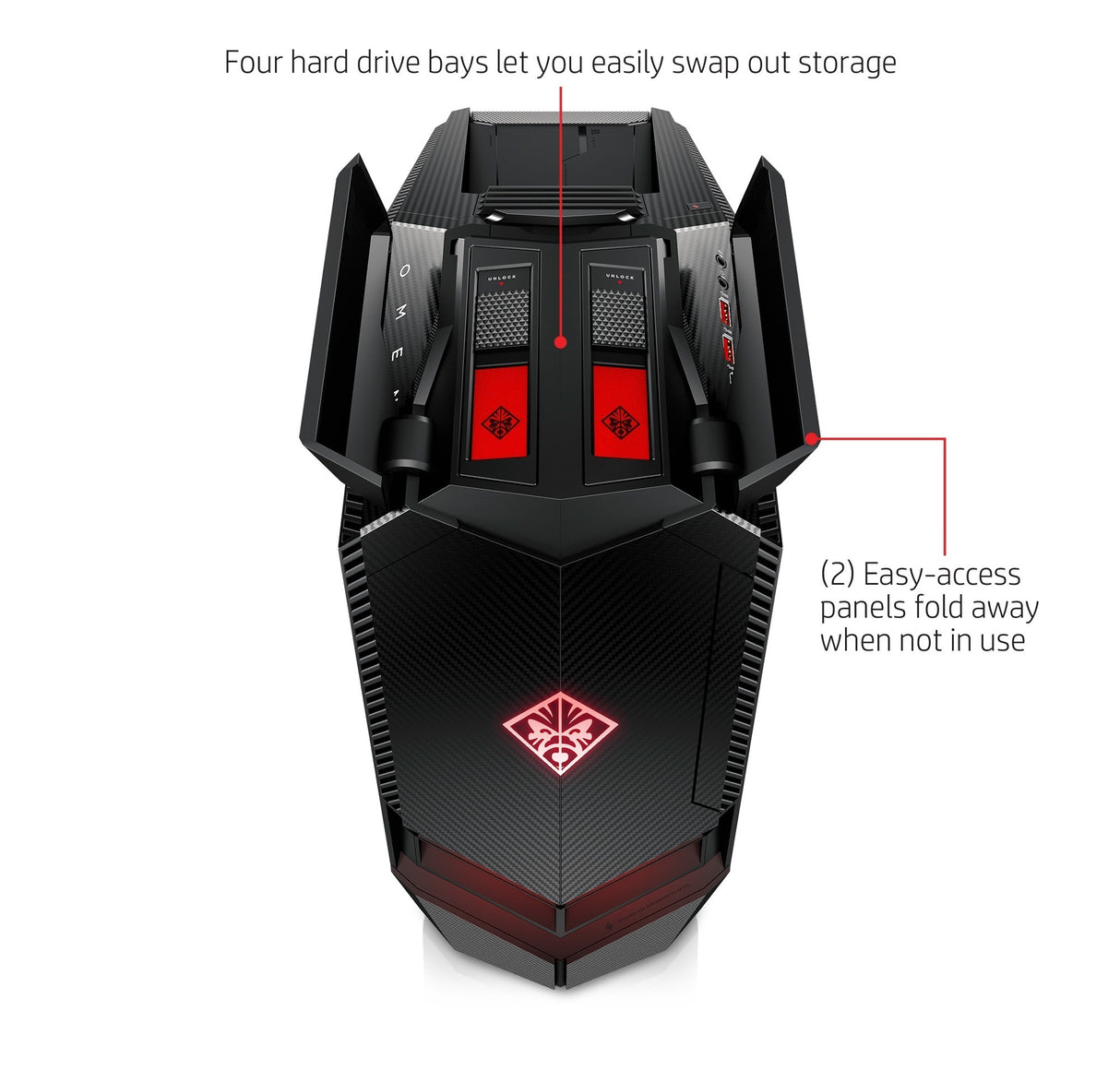 HP Omen 880-010 Gaming PC AMD Ryzen 5 1400 1TB HDD NVIDIA GTX1060 3GB GDDR5