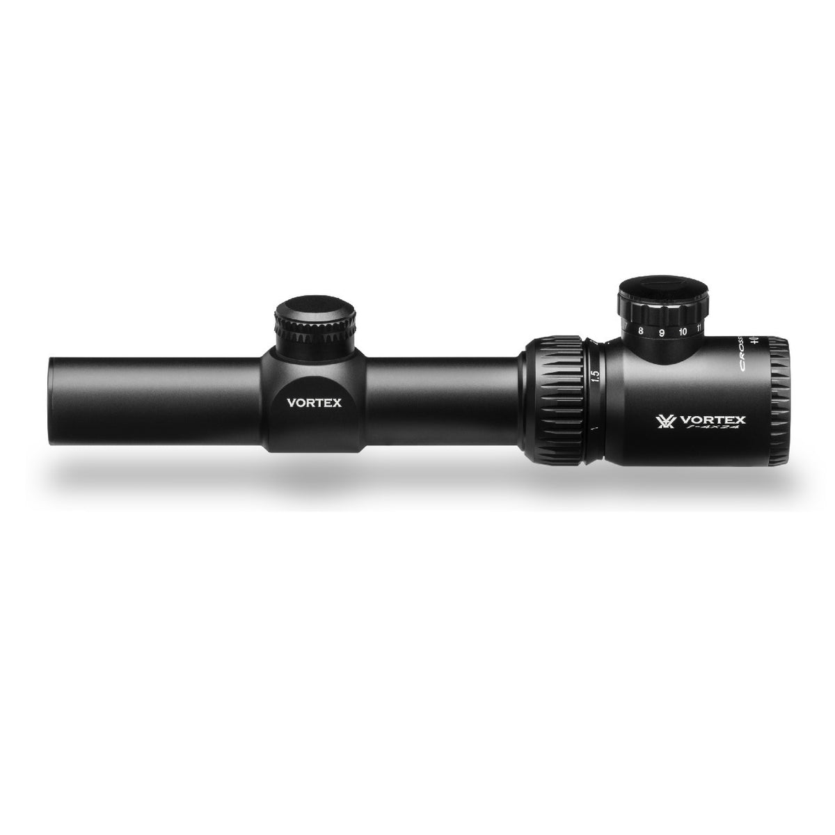 Vortex Crossfire II 1-4x24 Riflescope (V-Brite MOA Reticle) with Hunting Cap