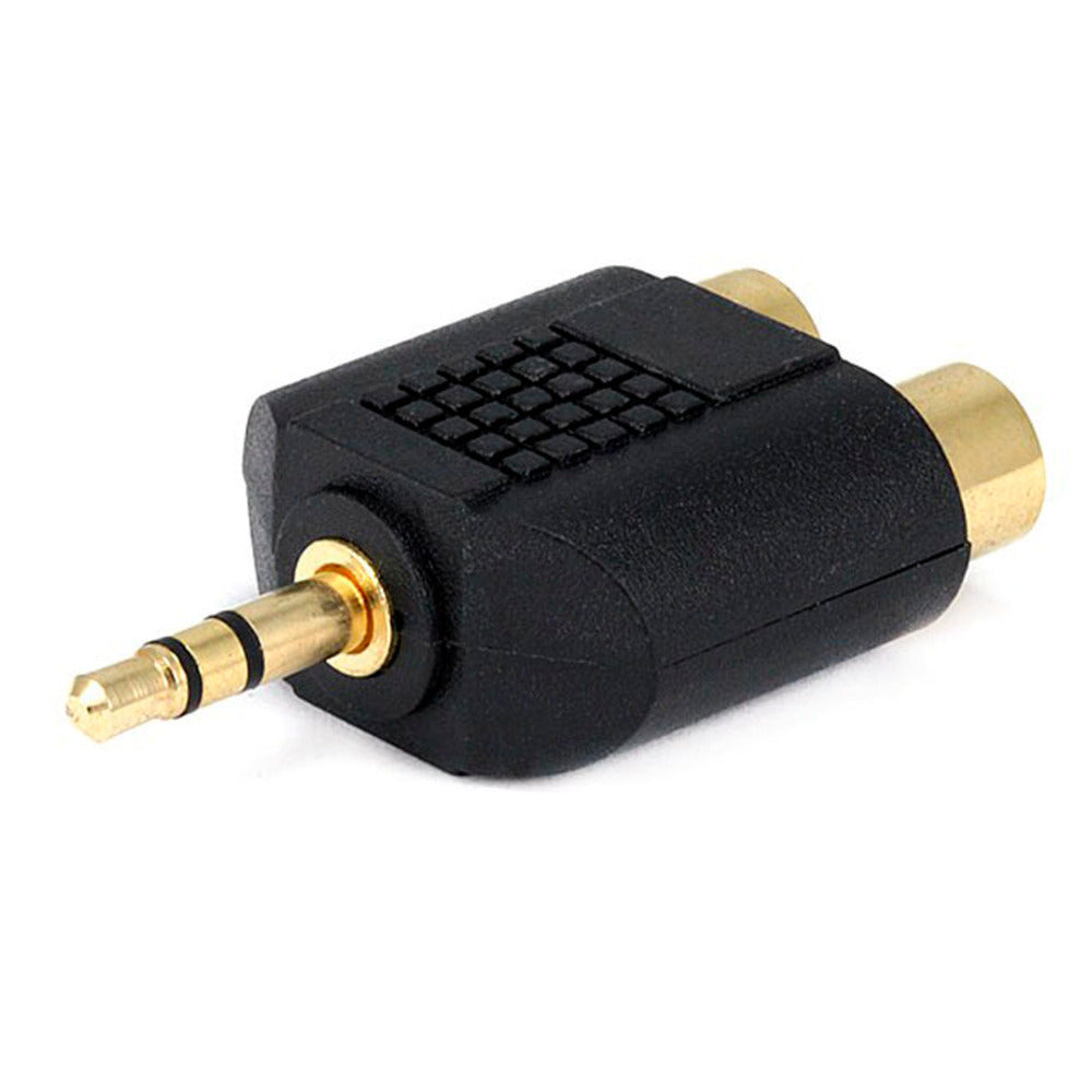 Monoprice 3.5mm TRS Stereo Plug to 2X RCA Jack Splitter Adapter (Gold-Plated)