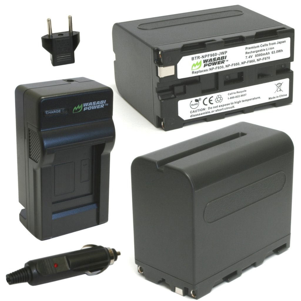 Wasabi Power Batteries and Charger for Sony Professional Camcorders (NP-FP970)