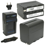 Wasabi Power Batteries and Charger for Sony Professional Camcorders (NP-FP970)