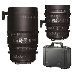 Sigma 18-35mm and 50-100mm for PL Mount Lenses with Case