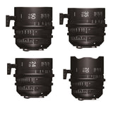 Sigma 4 Cine Lens Kit 20 / 24 / 35 / 50mm T1.5 for Canon EF Mount with Case