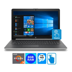 HP 17-CA0011 17.3" Touchscreen Laptop, AMD Ryzen 3 2300U, 8GB RAM, 1TB HDD (Certified Refurbished)