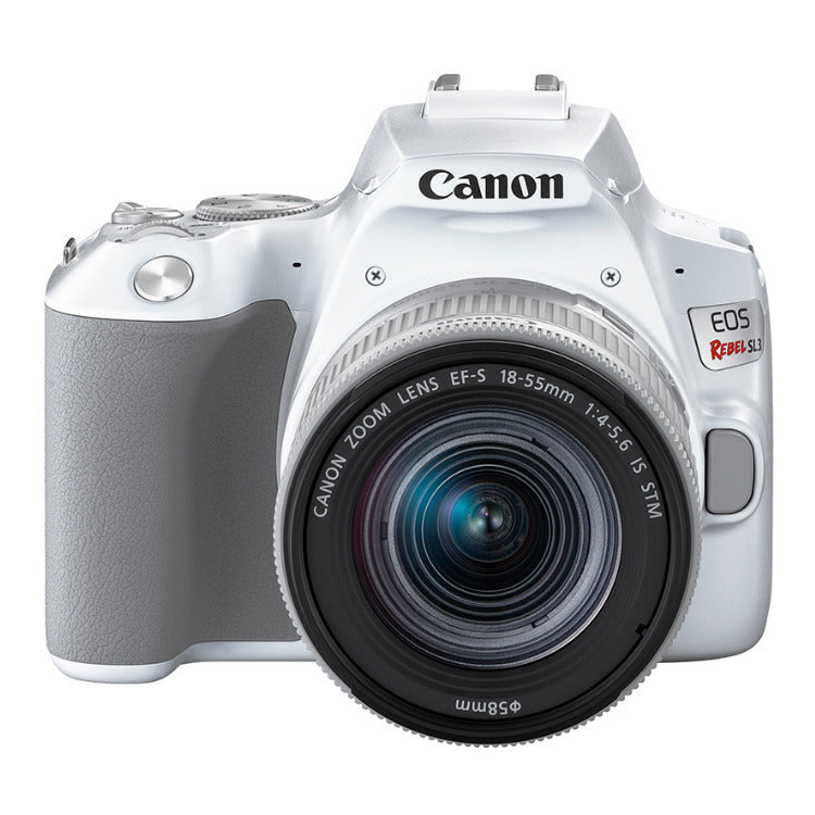 Canon EOS Rebel SL3 DSLR Camera with EF-S 18-55mm f/4-5.6 IS STM Lens (White)