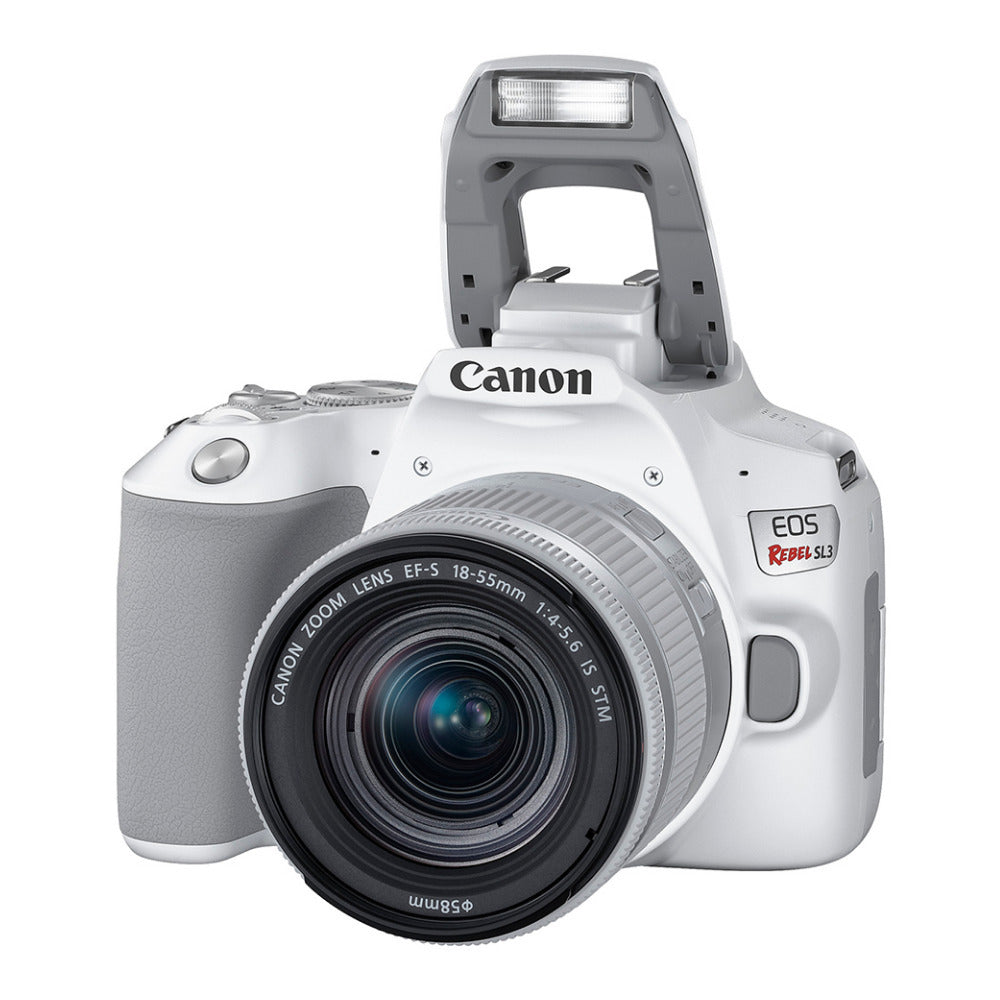 Canon EOS Rebel SL3 DSLR Camera with EF-S 18-55mm f/4-5.6 IS STM Lens (White)
