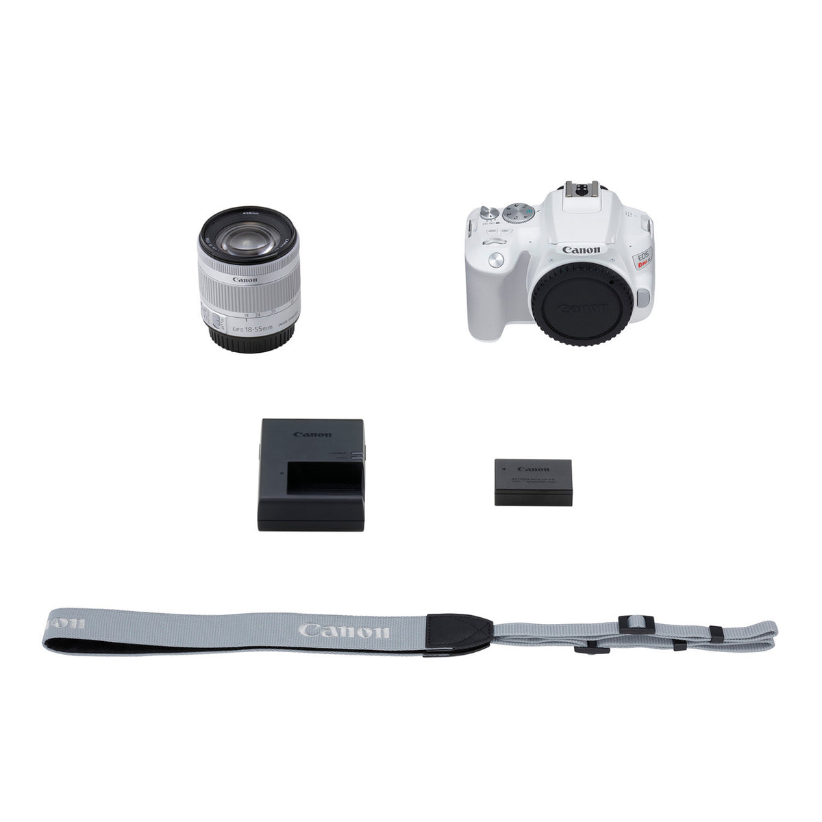 Canon EOS Rebel SL3 DSLR Camera with EF-S 18-55mm f/4-5.6 IS STM Lens (White)