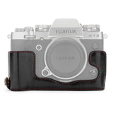 Koah Leather Half Case for Fujifilm X-T3 Mirrorless Camera (Black)