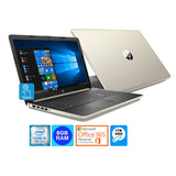 HP Laptop, 15.6" HD Touch, Intel Core i5-8250U, 8GB RAM, 1TB HDD, Microsoft 365 Personal 1-Year (Pale Gold) (Certified Refurbished)