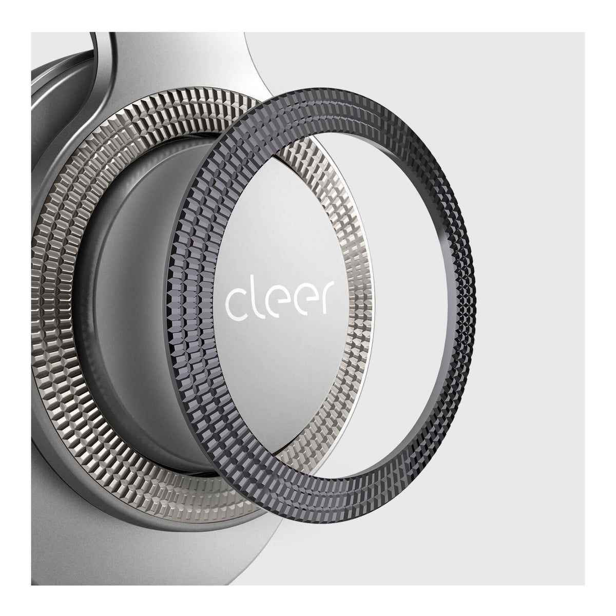 Cleer Flow Hybrid Noise-Canceling Bluetooth Wireless Over-Ear Headphones (Silver)