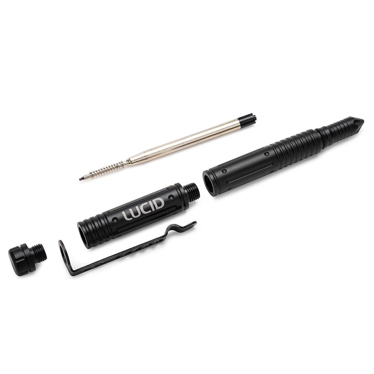 Lucid Optics Self Defense Ball Point Tactical Pen (Black)