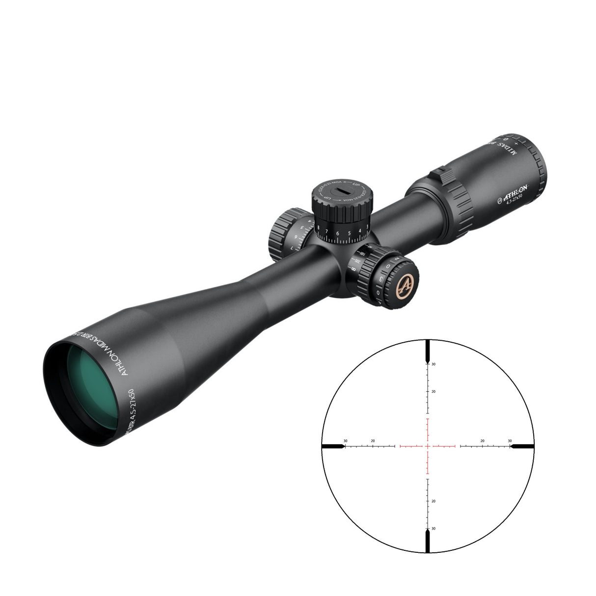 Athlon Optics Midas BTR Gen 2 4.5-27x50 Riflescope (AHMR SFP IR MOA Reticle)