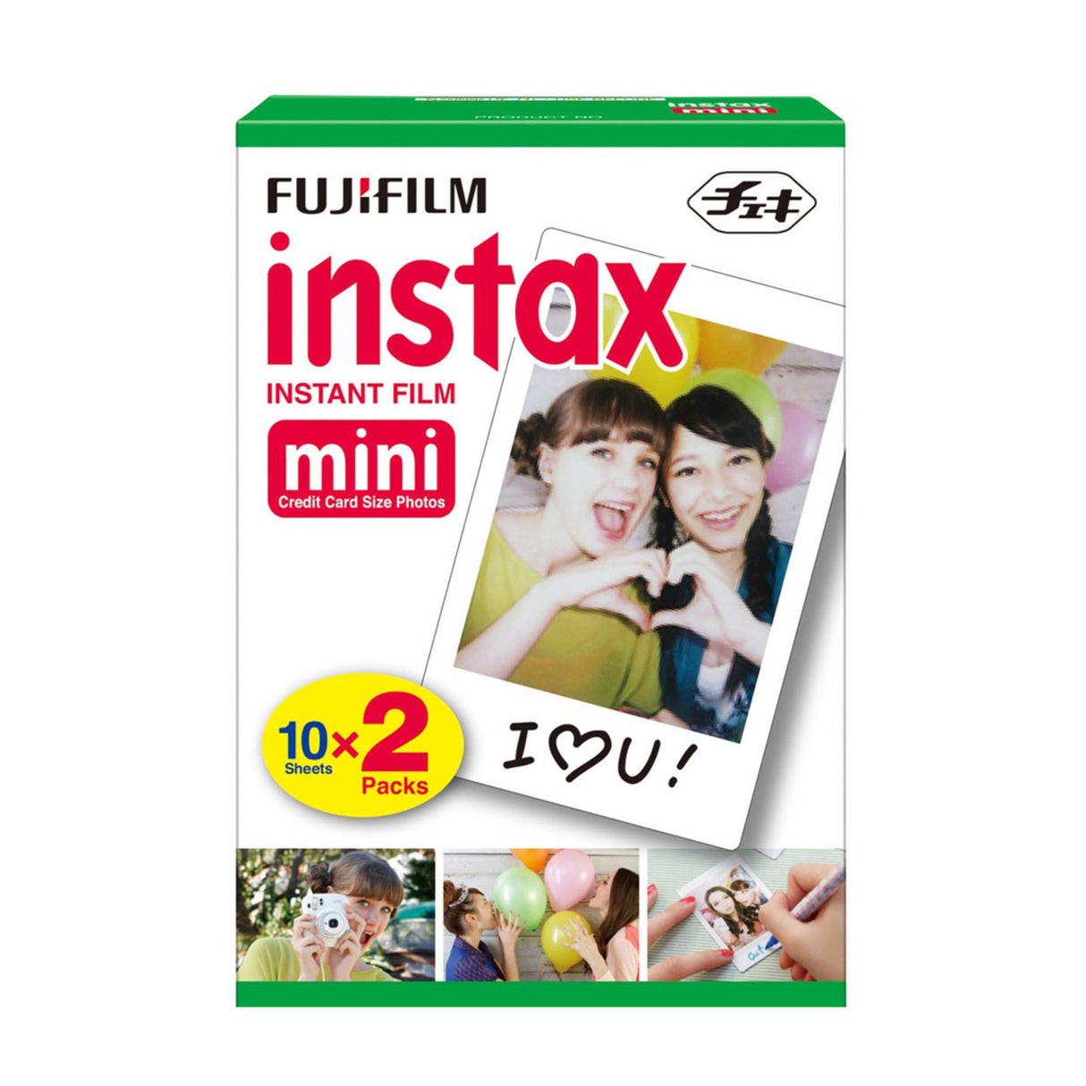 Fujifilm Instax Mini Hybrid LiPLay Instant Camera (Stone White) with Mini Twin Film Pack Bundle