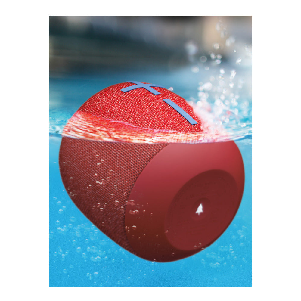 Ultimate Ears WONDERBOOM 2 Portable Bluetooth Speaker Pair (Radical Red) with 7-Port USB 3.0 Hub