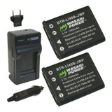 Wasabi Power Battery (2-Pack) and Charger for Kodak KLIC-7006 (Open Box)