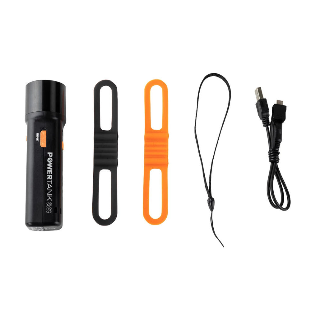 Celestron PowerTank Glow 5000 Red Flashlight and Power Bank with Phone Adapter