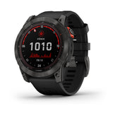 Garmin Fenix 7X Solar GPS Smartwatch with Black Band (Slate Gray)