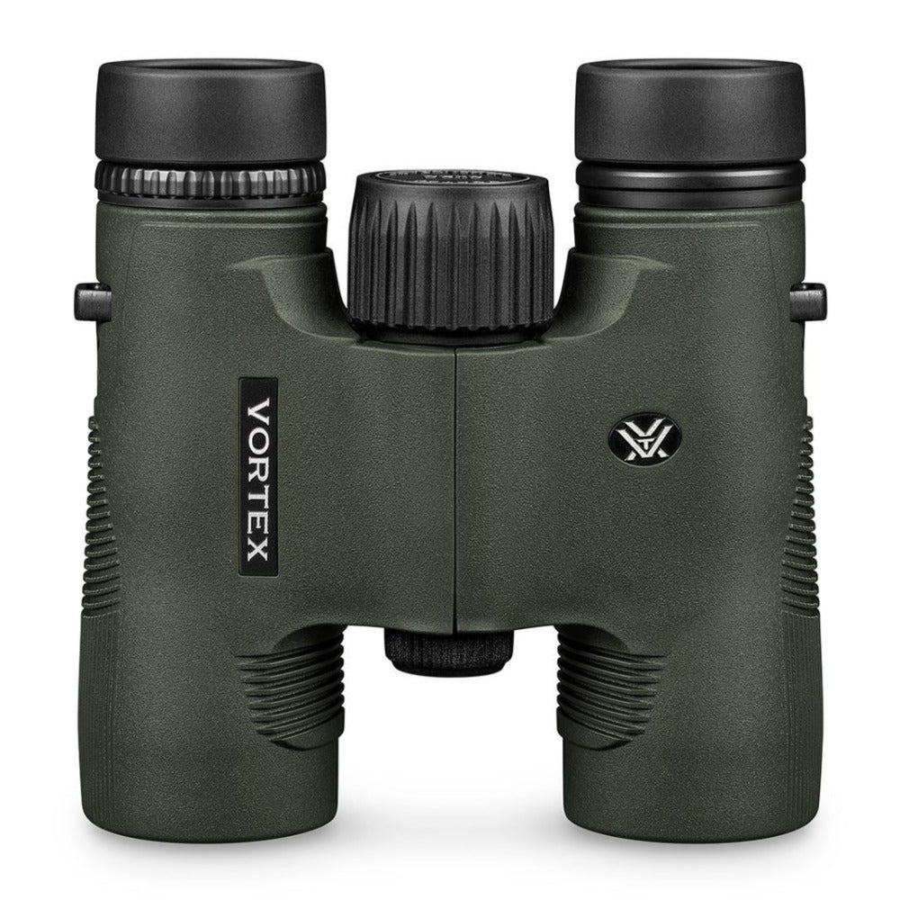 Vortex 8x28 Diamondback HD Roof Prism Binoculars with Cap and Floating Strap Bundle