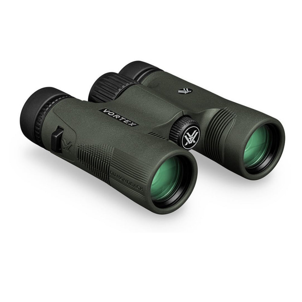 Vortex 8x28 Diamondback HD Roof Prism Binoculars with Cap and Floating Strap Bundle