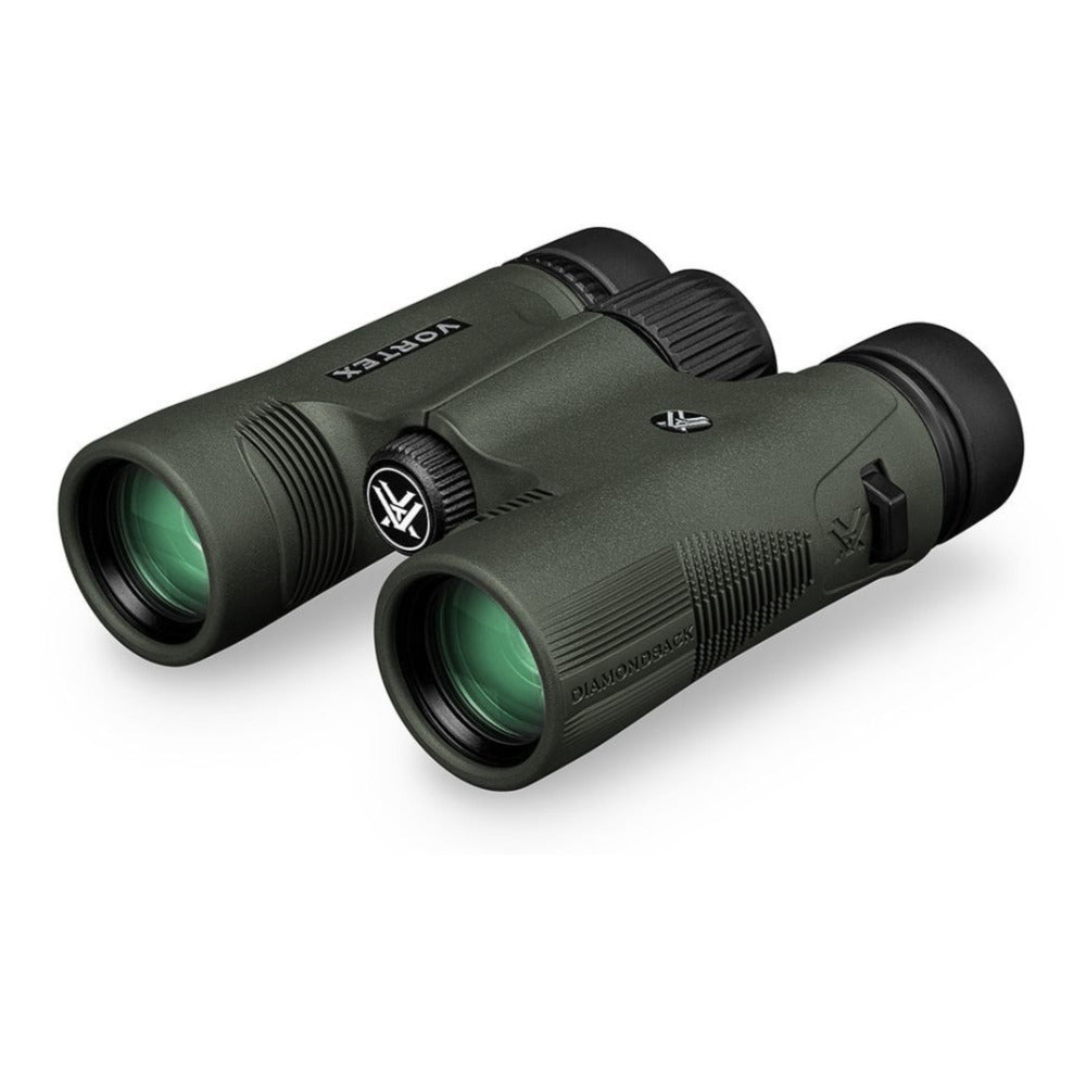 Vortex 8x28 Diamondback HD Roof Prism Binoculars with Cap and Floating Strap Bundle