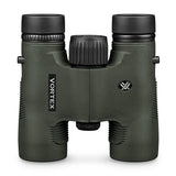 Vortex 10x28 Diamondback HD Roof Prism Binoculars with Cap and Floating Strap Bundle