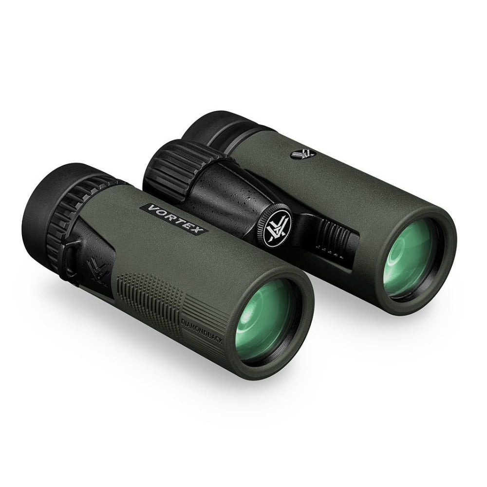 Vortex 10x32 Diamondback HD Roof Prism Binoculars with Cap and Floating Strap Bundle