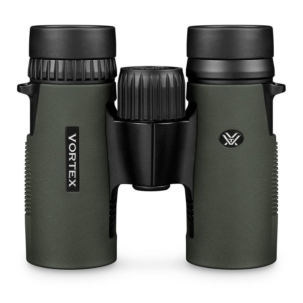 Vortex 10x32 Diamondback HD Roof Prism Binoculars with Cap and Floating Strap Bundle