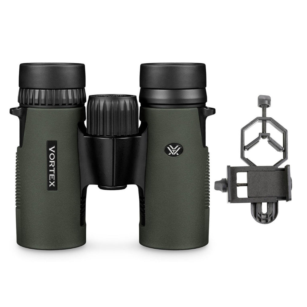 Vortex 8x32  Diamondback HD Roof Prism Binoculars with Smart Phone Adapter