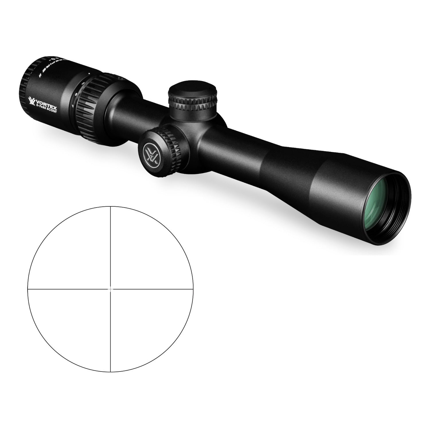 Vortex Crossfire II 2-7x32 Scout Scope (V-Plex MOA Reticle