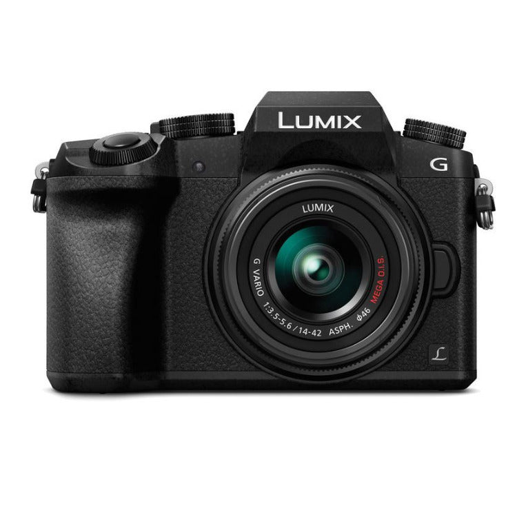 Panasonic LUMIX G7 Mirrorless Camera with 14-42mm Lens, 64GB SD Card and Accessories Bundle