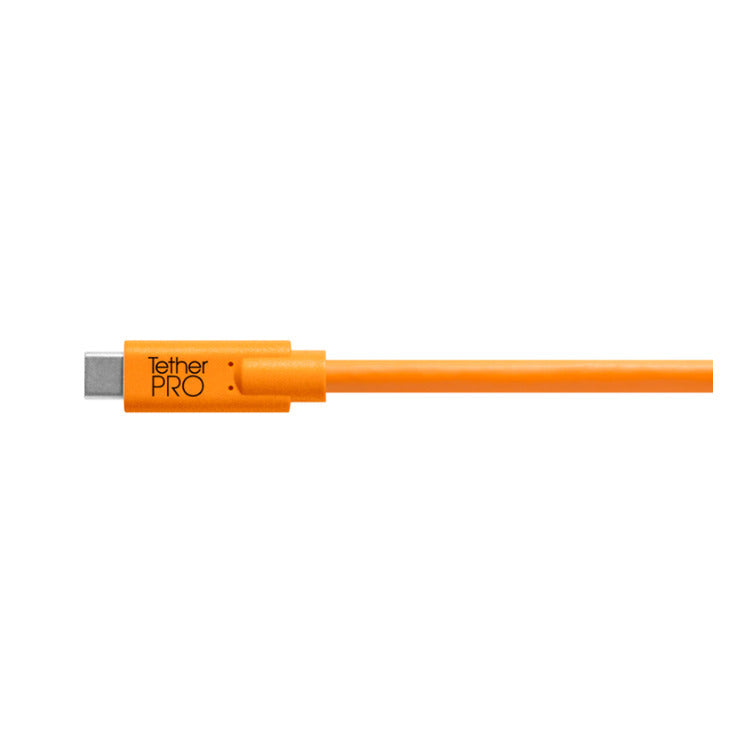 Tether Tools TetherPro USB Type-C Male to 5-Pin Mini-USB 2.0 Type-B Male Cable (15-Feet, Orange)